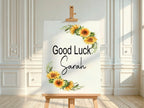 Sunflower Good Luck Party Sign - Larosier Prints