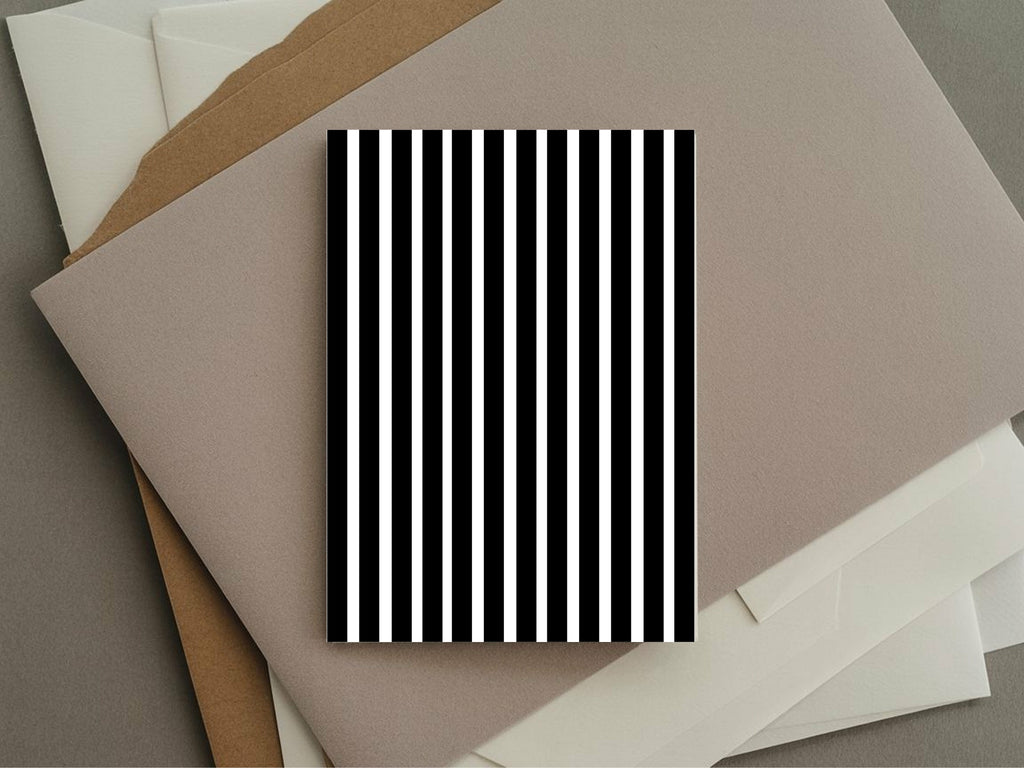 Black & White Stripe Engagement Party Invitations | Personalised | Pack of 10