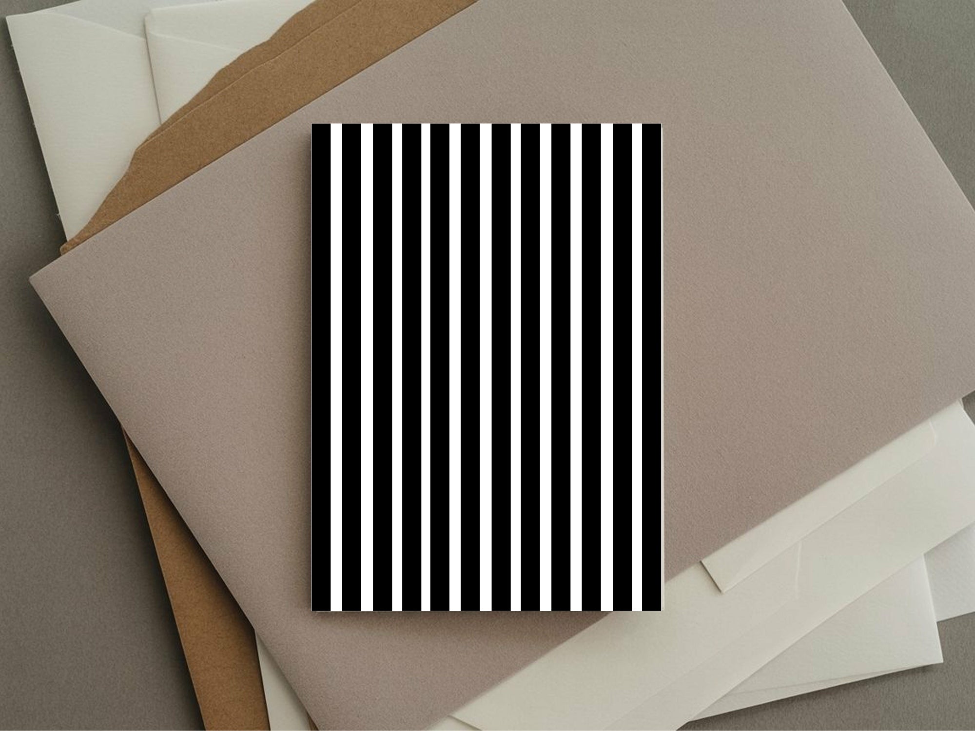 Black & White Stripe Engagement Party Invitations | Personalised | Pack of 10