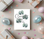Eucalyptus Confetti Wedding Party Sign - Larosier Prints