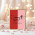 Red & Pink Confetti Wedding Party Sign - Larosier Prints
