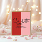Red & Pink Confetti Wedding Party Sign - Larosier Prints