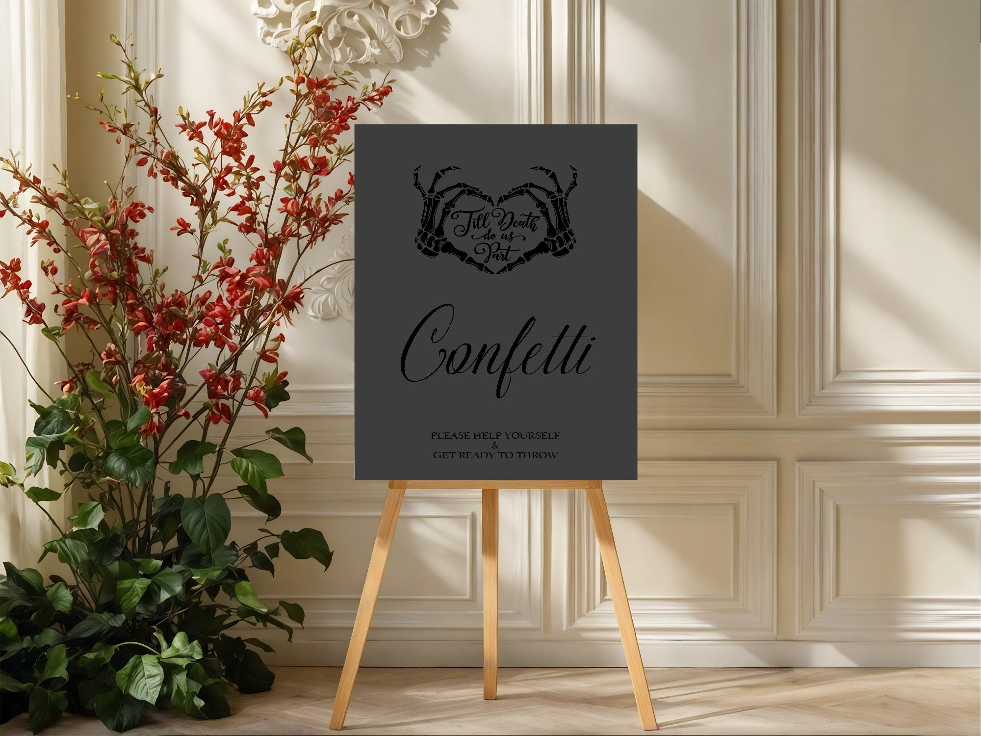 The Lovers Tarot Wedding Party Signs | Choose Your Sign & Colour