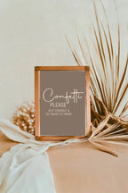 Earth Confetti Wedding Party Sign - Larosier Prints