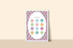 Pink Football Feelings Poster | Emotional Support Tool Wall Art