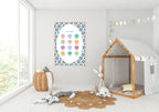 Blue Football Feelings Poster | Emotional Support Tool Wall Art