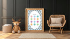 Blue Football Feelings Poster | Emotional Support Tool Wall Art