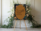 Moody Floral Wedding In Loving Memory Sign