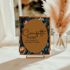 Moody Floral Wedding In Loving Memory Sign