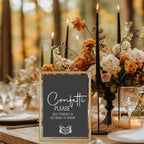 Gothic Wedding Confetti Sign | Alternative Wedding Decor