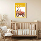On The Farm Print | Watercolour | Nursery Wall Art - Larosier Prints
