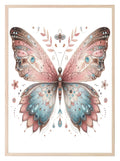 Boho Butterfly Print | Nursery Wall Art - Larosier Prints