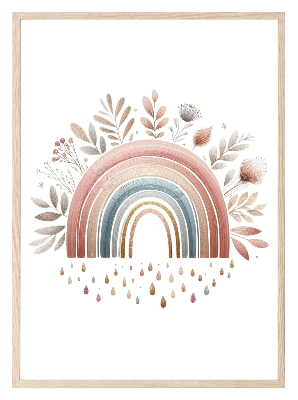 Boho Rainbow Print | Nursery Wall Art - Larosier Prints
