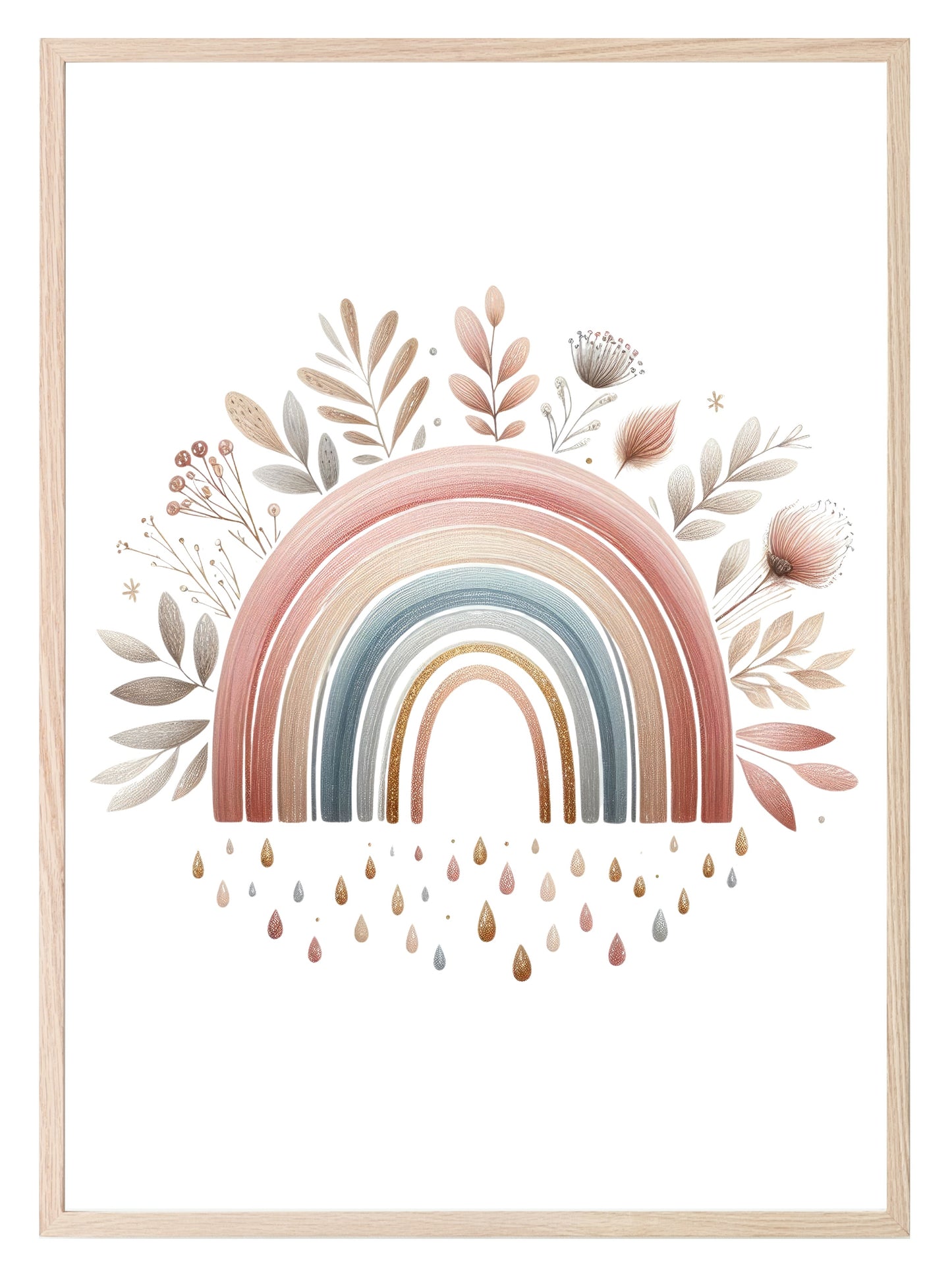 Boho Rainbow Print | Nursery Wall Art