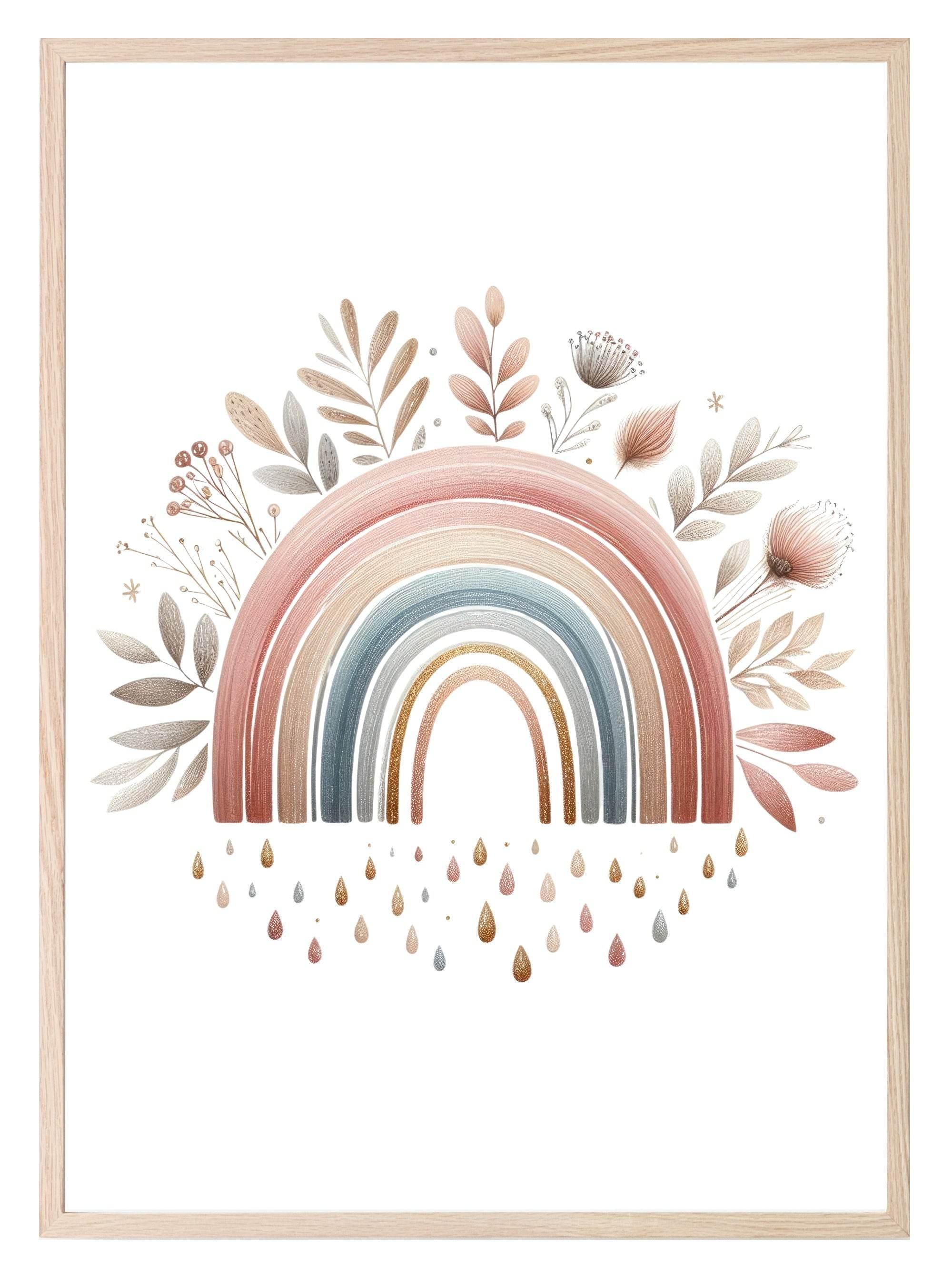Boho Rainbow Print | Nursery Wall Art - Larosier Prints