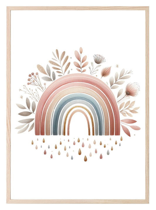 Boho Rainbow Print | Nursery Wall Art