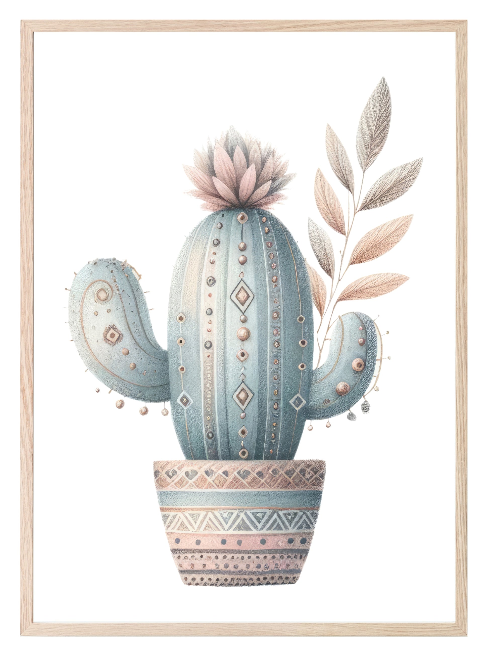 Boho Cactus Print | Nursery Wall Art