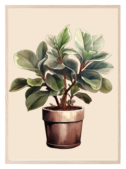 Plant Print | Antique | Nursery Wall Art