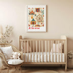 At The Circus Print | Circus Pattern | Nursery Wall Art - Larosier Prints