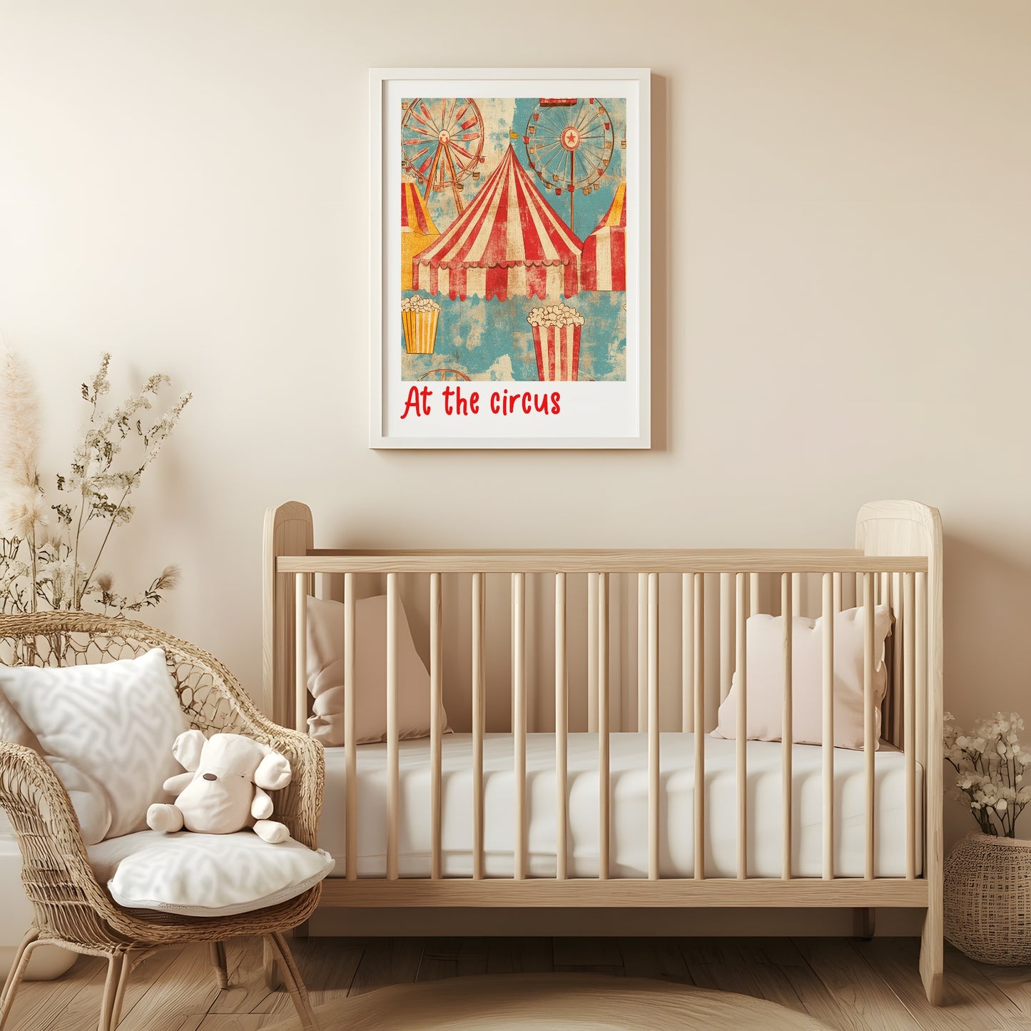 At The Circus Print | Nursery Wall Art