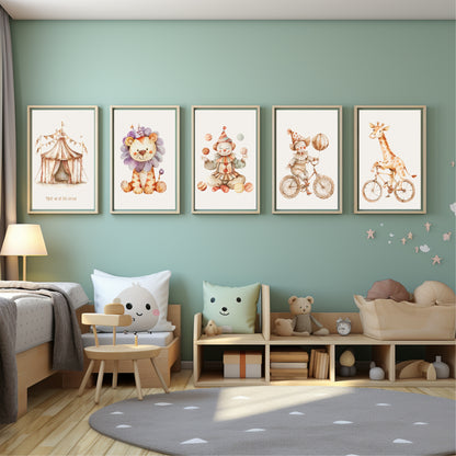 Circus Animal Print | Nursery Wall Art