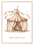 Meet Me At The Circus Print | Circus Tent | Nursery Wall Art - Larosier Prints