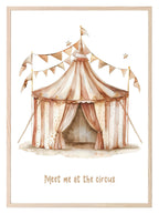 Meet Me At The Circus Print | Circus Tent | Nursery Wall Art - Larosier Prints