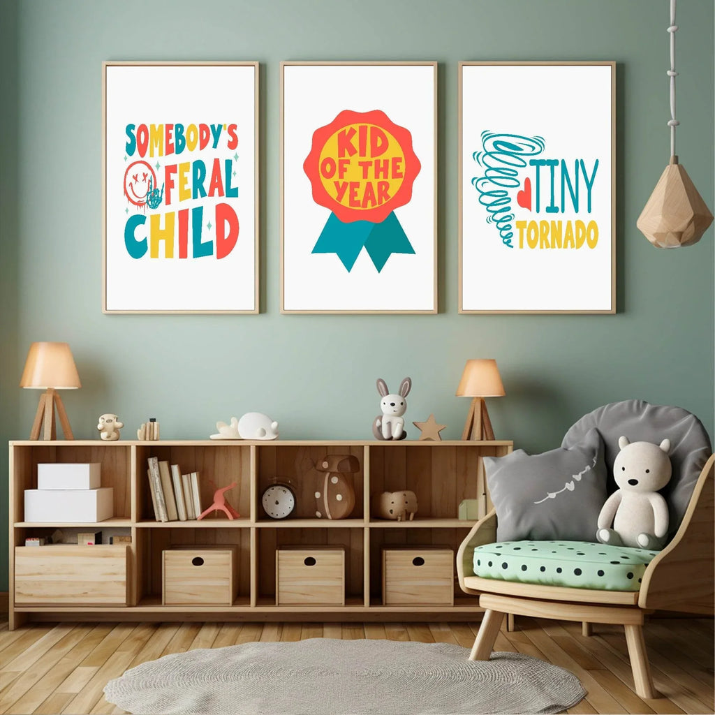 Kid Of The Year Print | Colourful | Nursery Wall Art - Larosier Prints