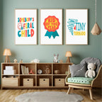 Kid Of The Year Print | Colourful | Nursery Wall Art - Larosier Prints