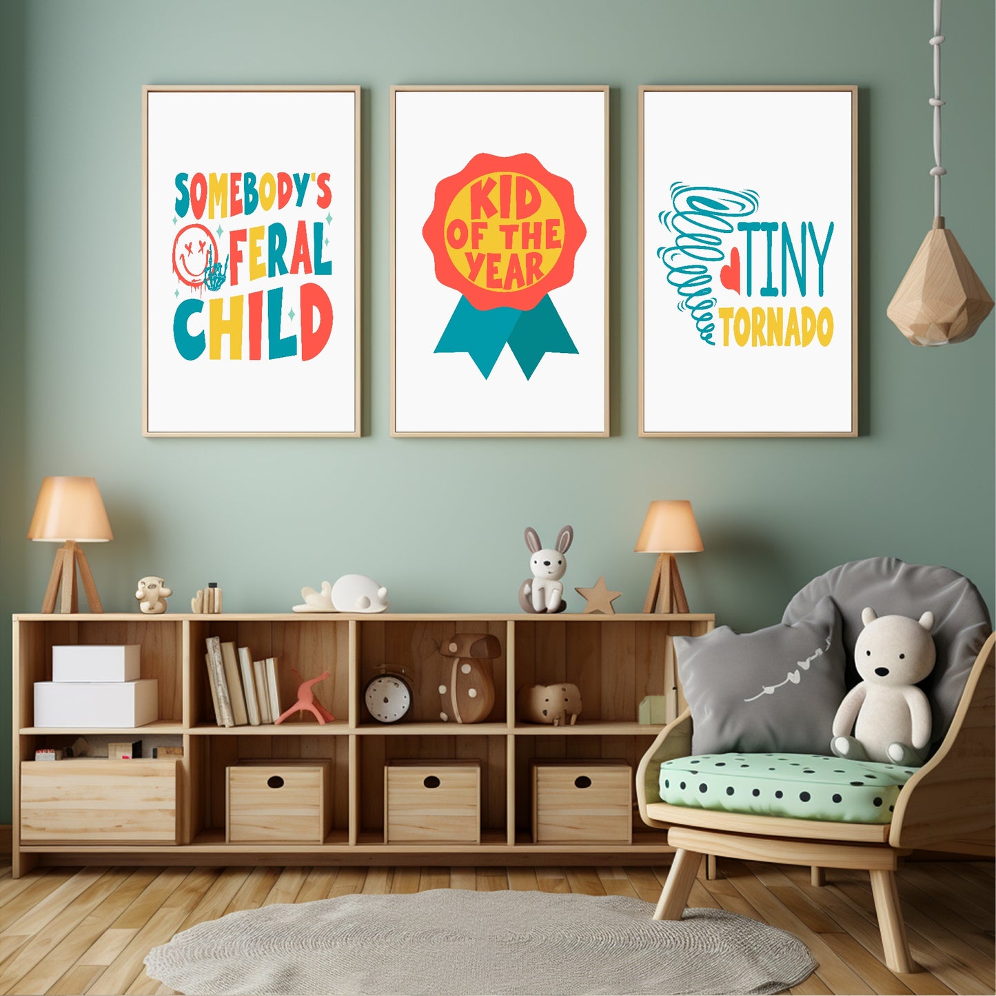 Kid Of The Year Print | Colourful | Nursery Wall Art