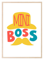 Mini Boss Print | Colourful | Nursery Wall Art - Larosier Prints