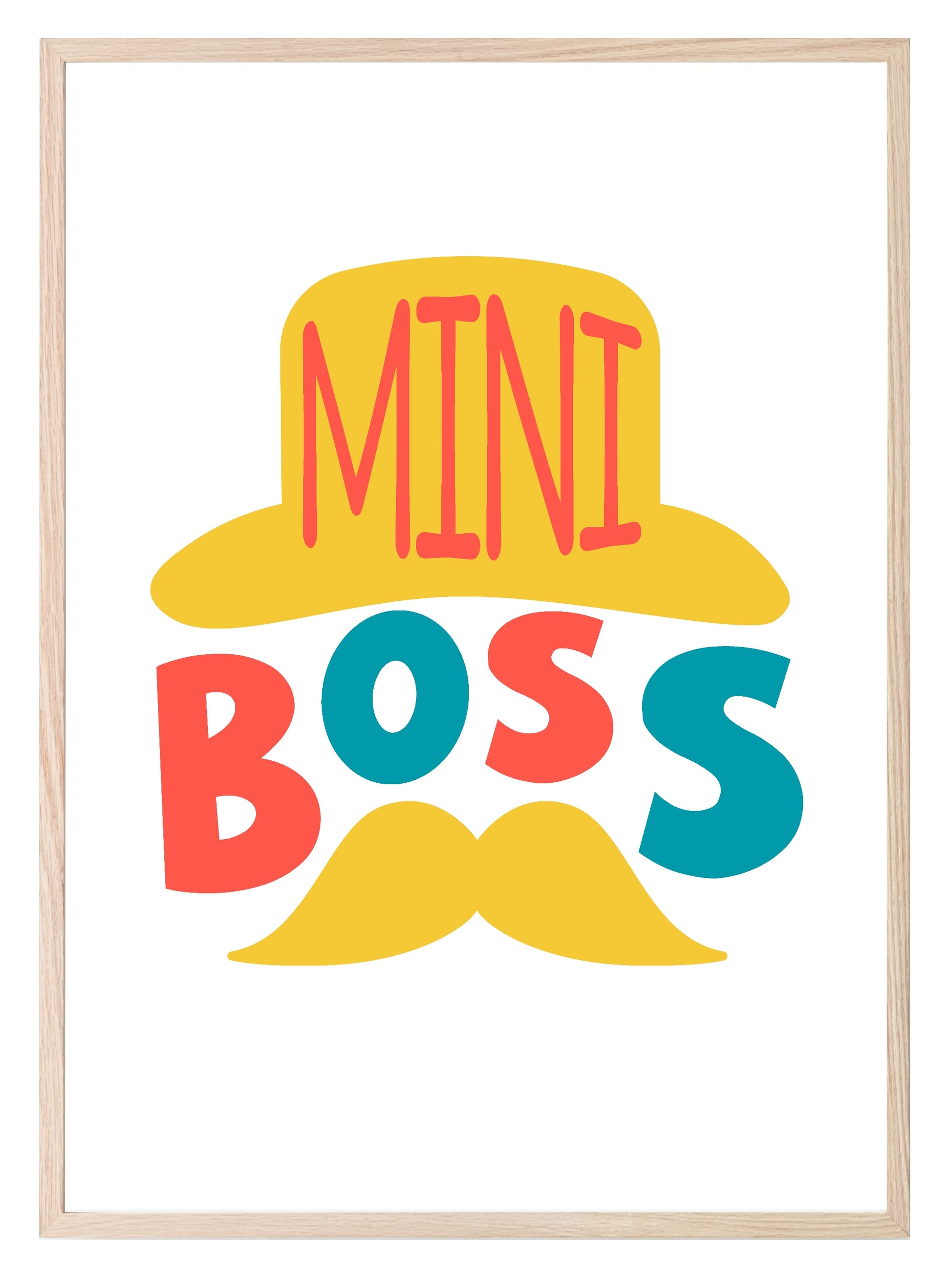 Mini Boss Print | Colourful | Nursery Wall Art