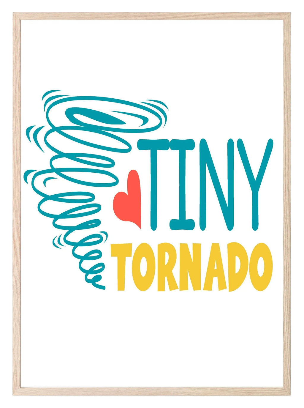 Tiny Tornado Print | Colourful | Nursery Wall Art - Larosier Prints