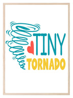 Tiny Tornado Print | Colourful | Nursery Wall Art - Larosier Prints