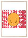 Cool Kids Club Print | Smiley Emoji | Nursery Wall Art - Larosier Prints