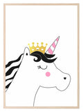 Unicorn Queen Print | Nursery Wall Art - Larosier Prints