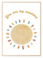 You Are My Sunshine Print | Colourful | Kids Wall Art - Larosier Prints