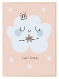 Sweet Dreams Cloud Print | Pink | Kids Wall Art - Larosier Prints
