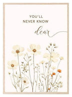 You'll Never Know Dear How Much I Love You Print | Floral | Pink | Kids Wall Art - Larosier Prints