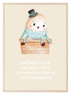 Humpty Dumpty Print | Kids Wall Art - Larosier Prints