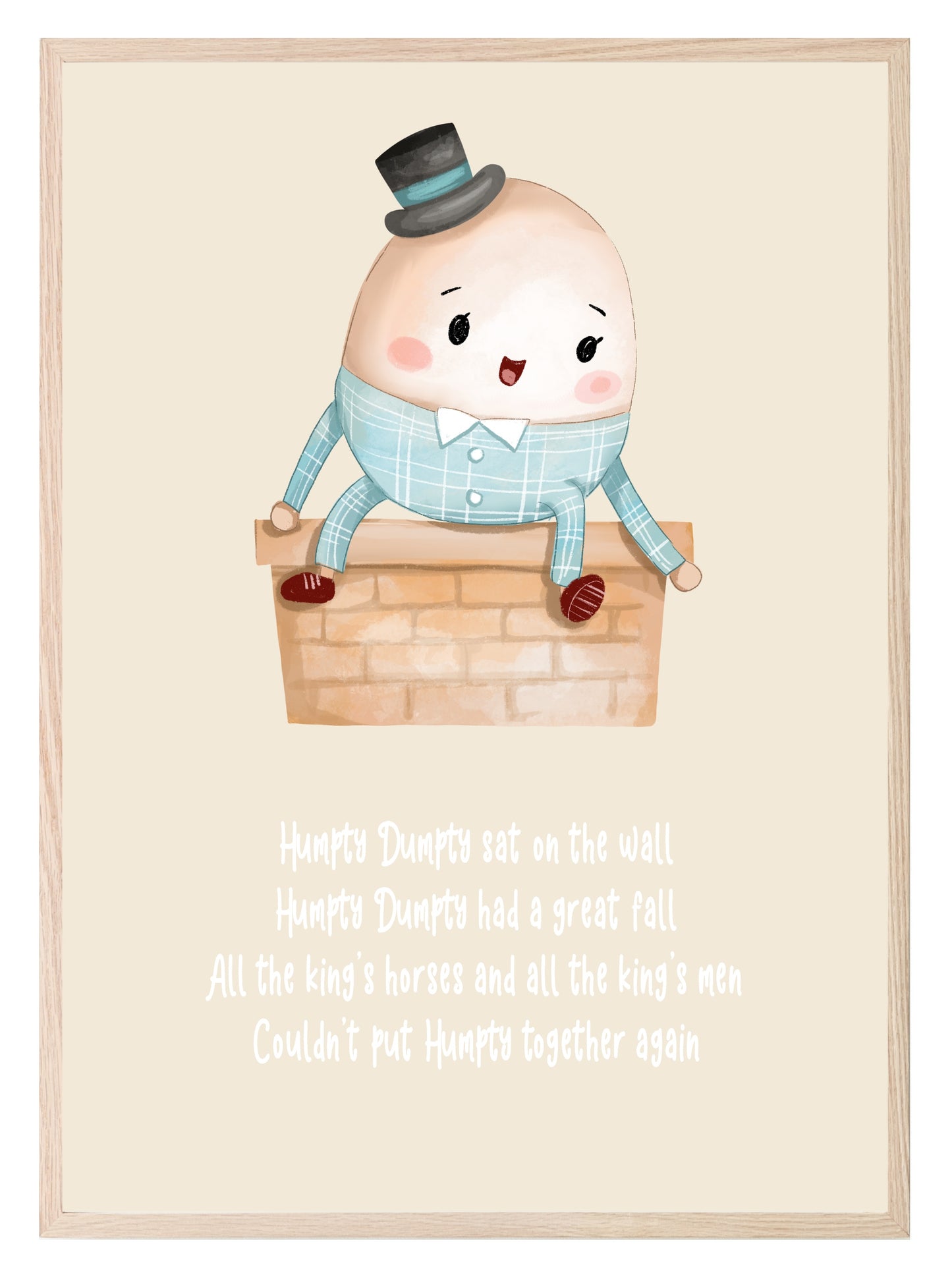 Humpty Dumpty Print | Kids Wall Art