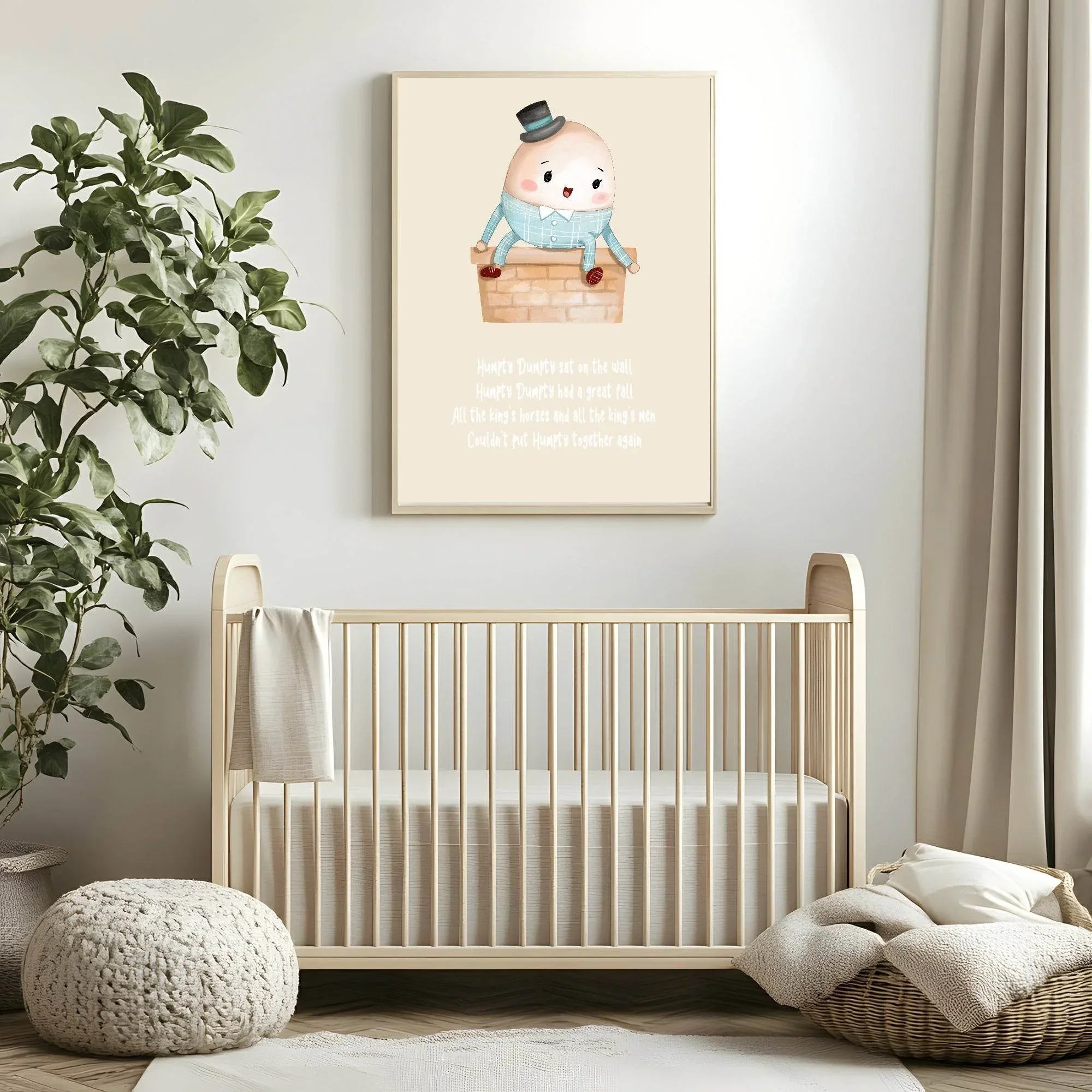 Humpty Dumpty Print | Kids Wall Art - Larosier Prints
