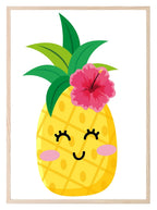Cute Pineapple Print | Kids Wall Art - Larosier Prints