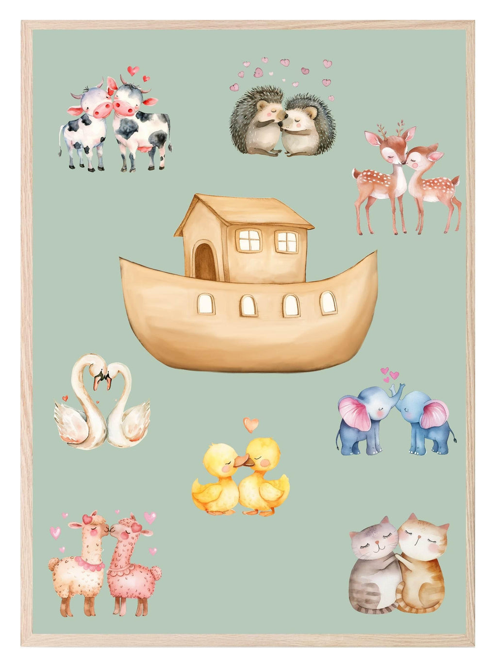 Noah's Ark Print | Kids Wall Art - Larosier Prints