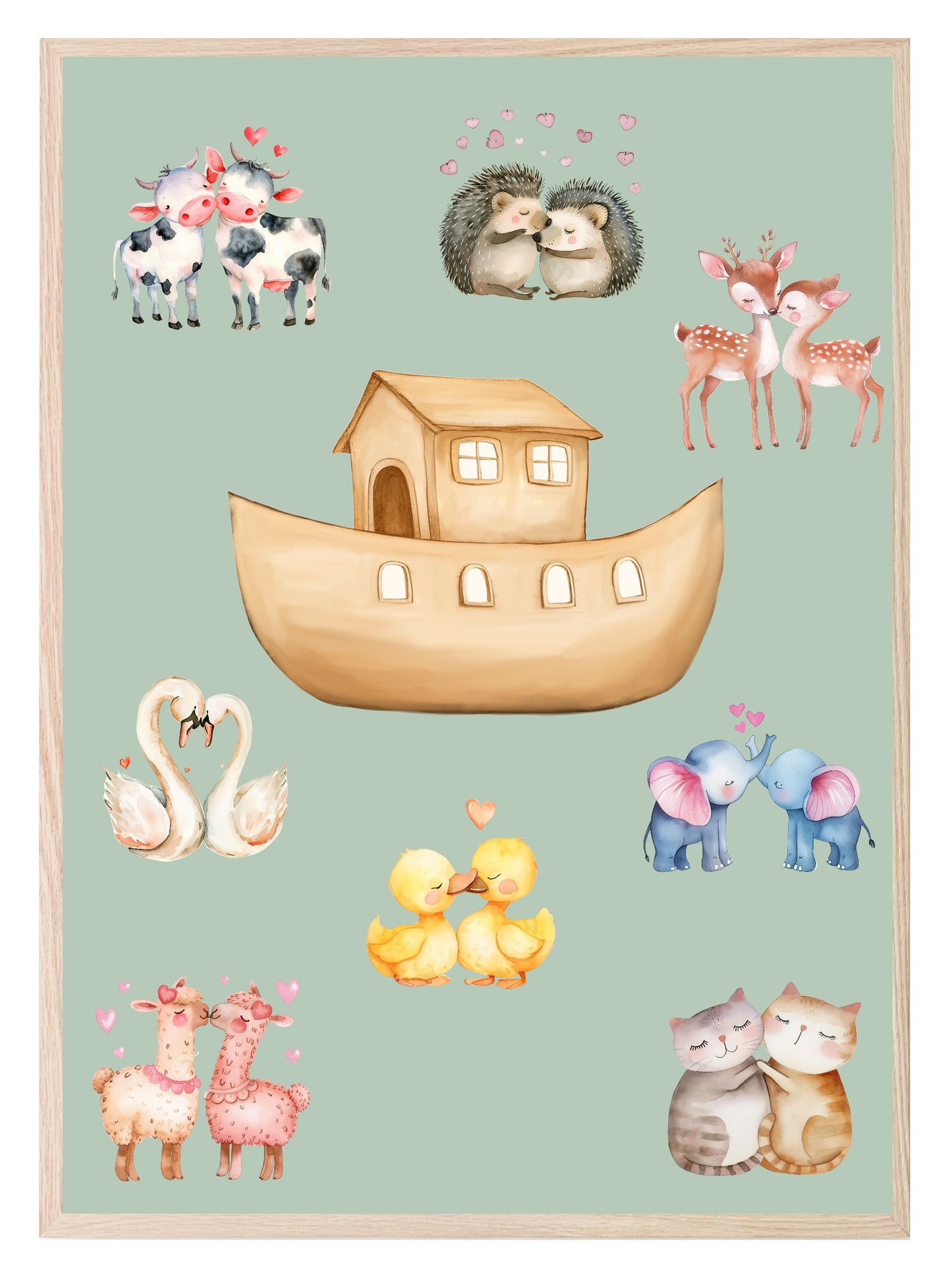 Noah's Ark Print | Kids Wall Art