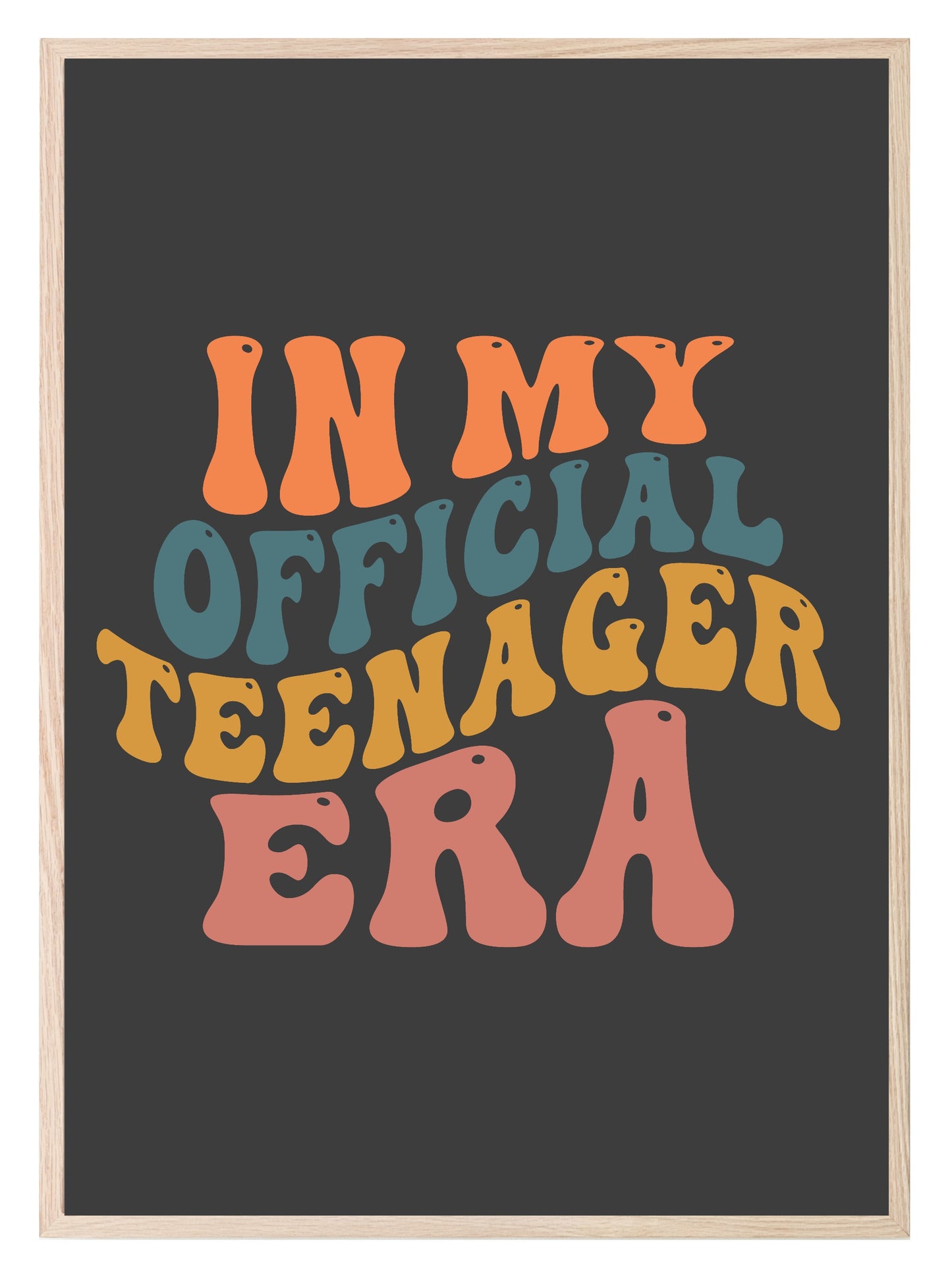 Official Teenager Era Print | Retro | Teenager Wall Art