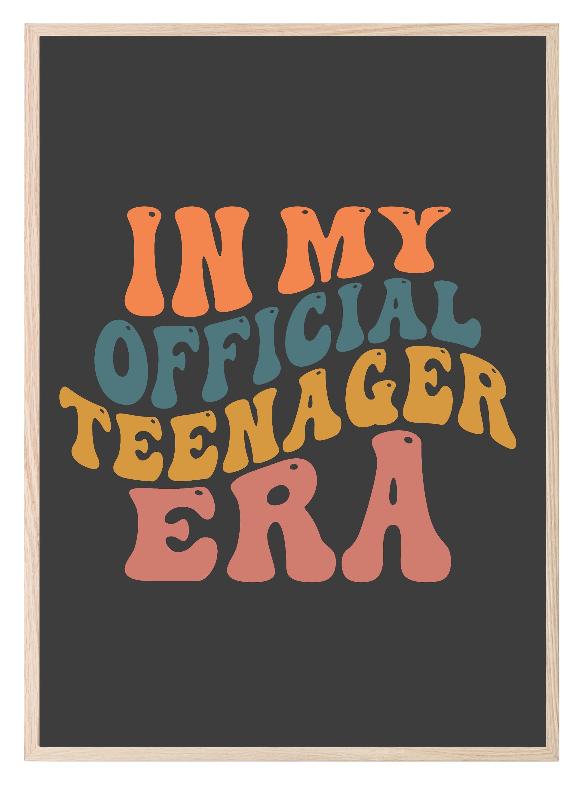 Official Teenager Era Print | Retro | Teenager Wall Art