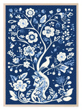 Willow Tree Print | White & Blue | Kids Wall Art - Larosier Prints