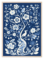 Willow Tree Print | White & Blue | Kids Wall Art - Larosier Prints