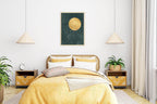 Moon And Birds Print | Celestial Wall Art - Larosier Prints